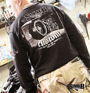 Man's Hoodie Custom Motorcycles "BlackinBlack"