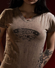 Women's T-Shirt "Gothic with Skulls"